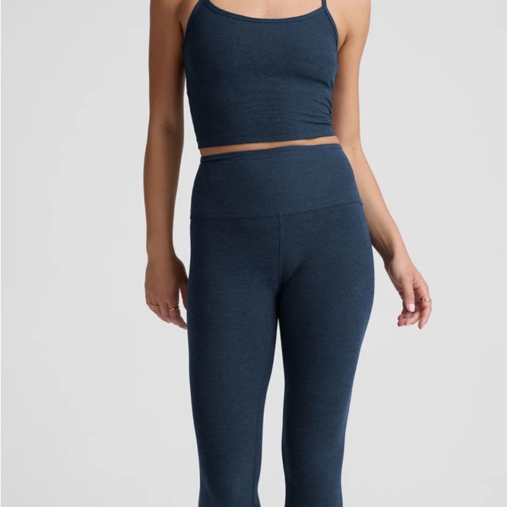 Beyond Yoga Navy Leggings and Tank Top